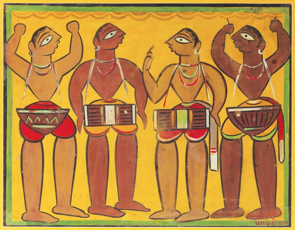 Jamini Roy Santhal Painting