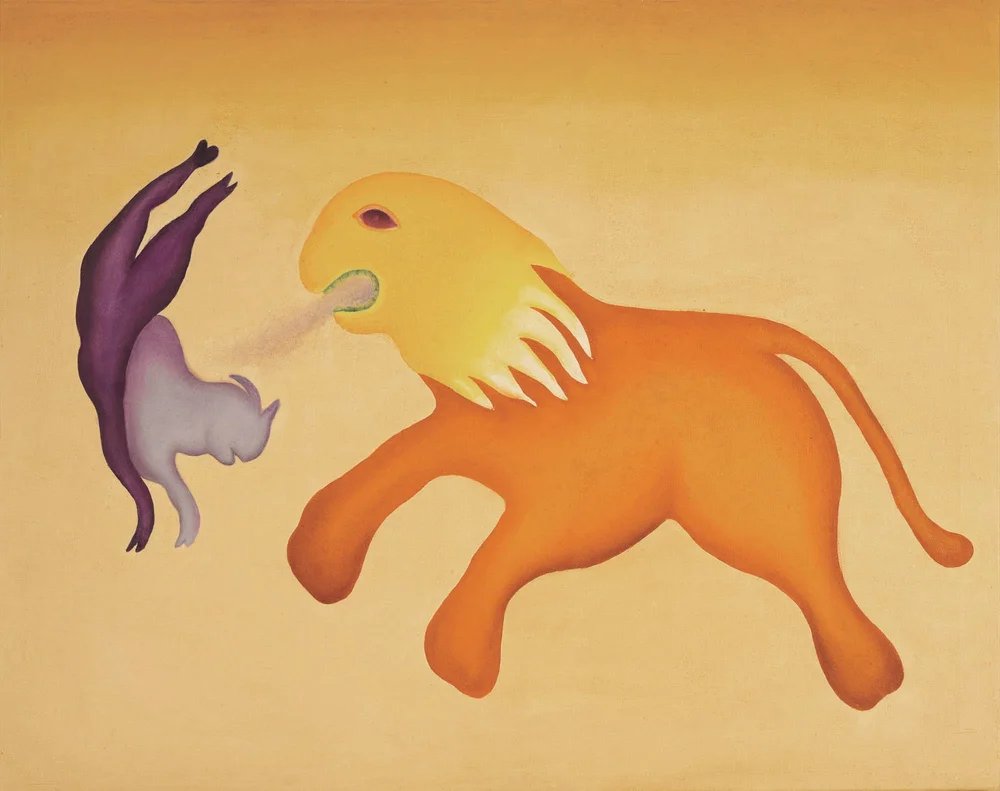 Manjit Bawa Lion & Goat