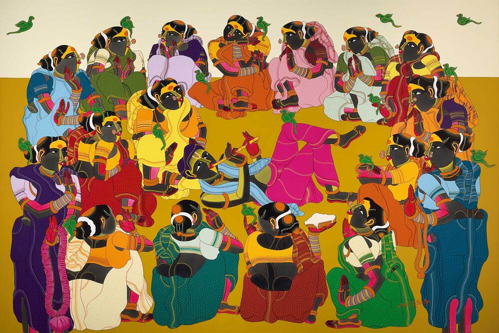 Thota Vaikuntam Krishna Painting