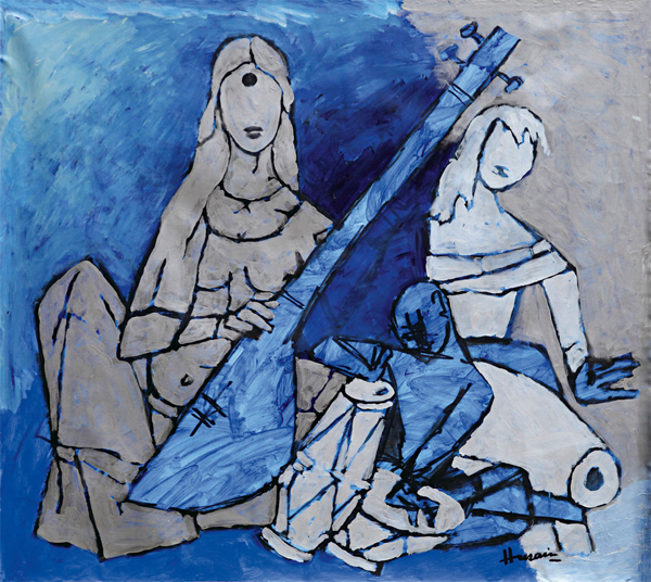 M F Husain Painting