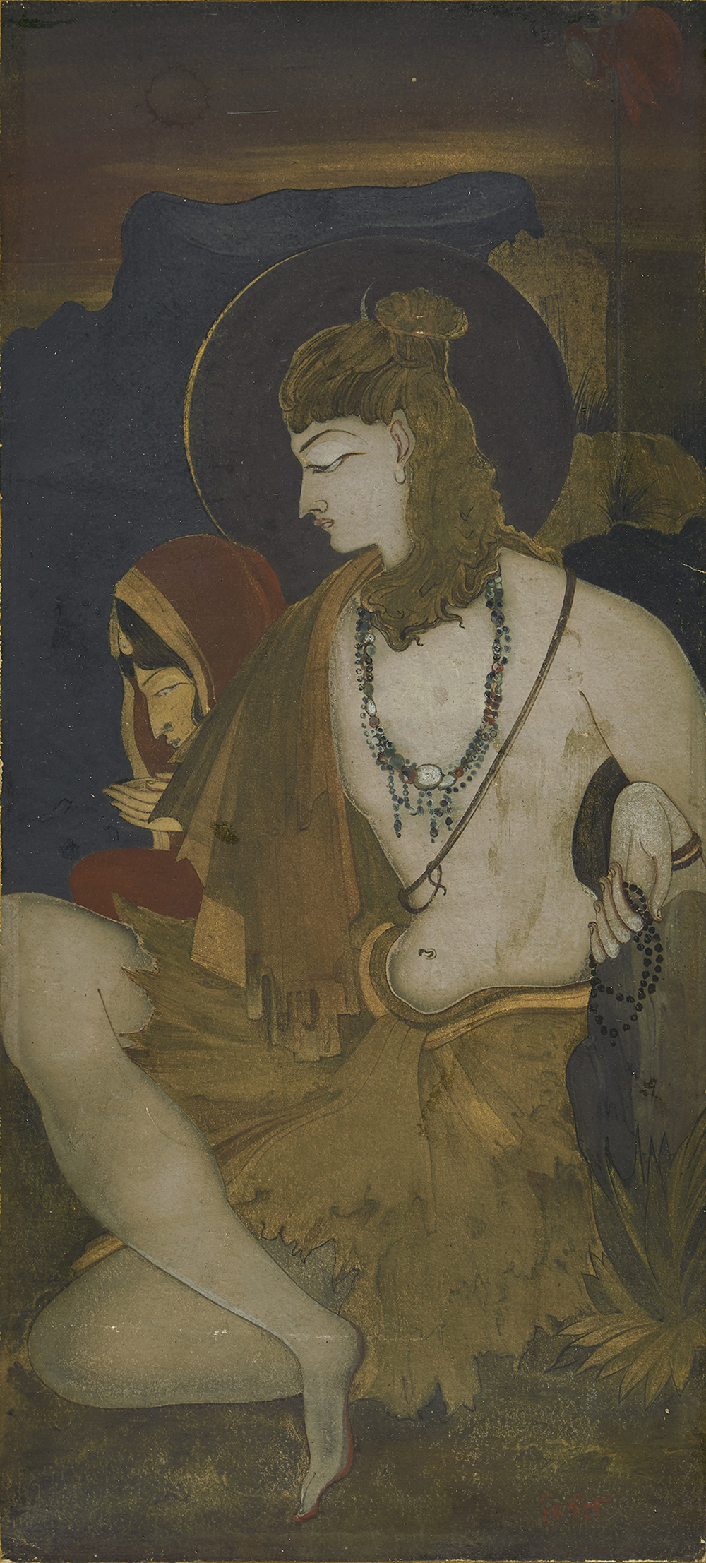 Shiva Parvati Painting