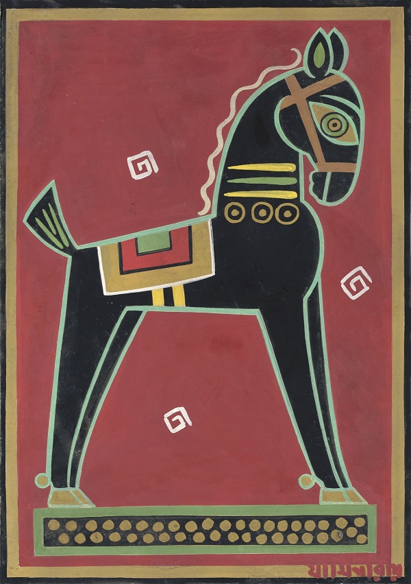 Jamini Roy Horse Painting